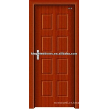 Precio barato MDF puerta PVC puerta JKD-8056 baño y diseño de la puerta de dormitorio